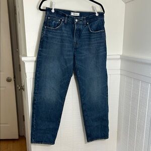 Madewell Dean Easy Straight Leg Button Fly Denim Jeans size 27 Petite (27P)